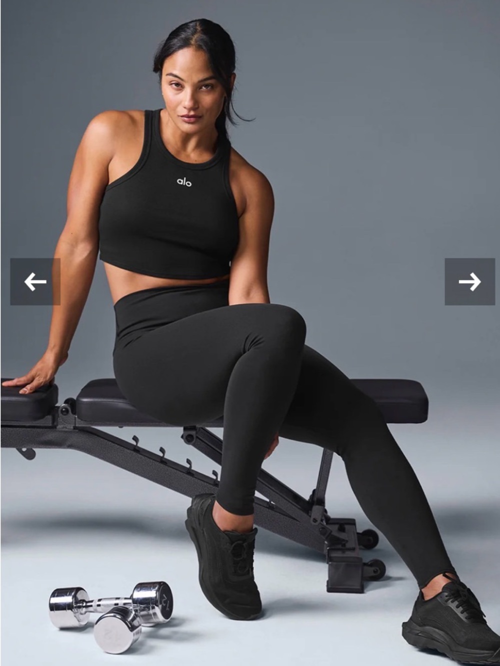 Alo High-Waist Airbrush Legging in Black Size Large - Picture 5 of 5